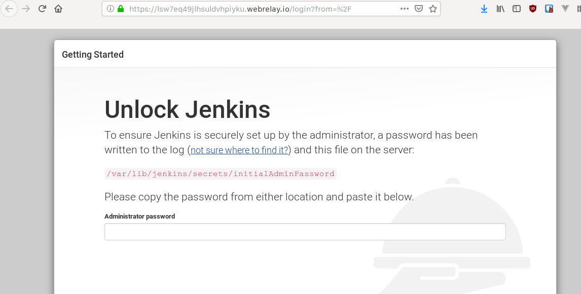 Jenkins login view