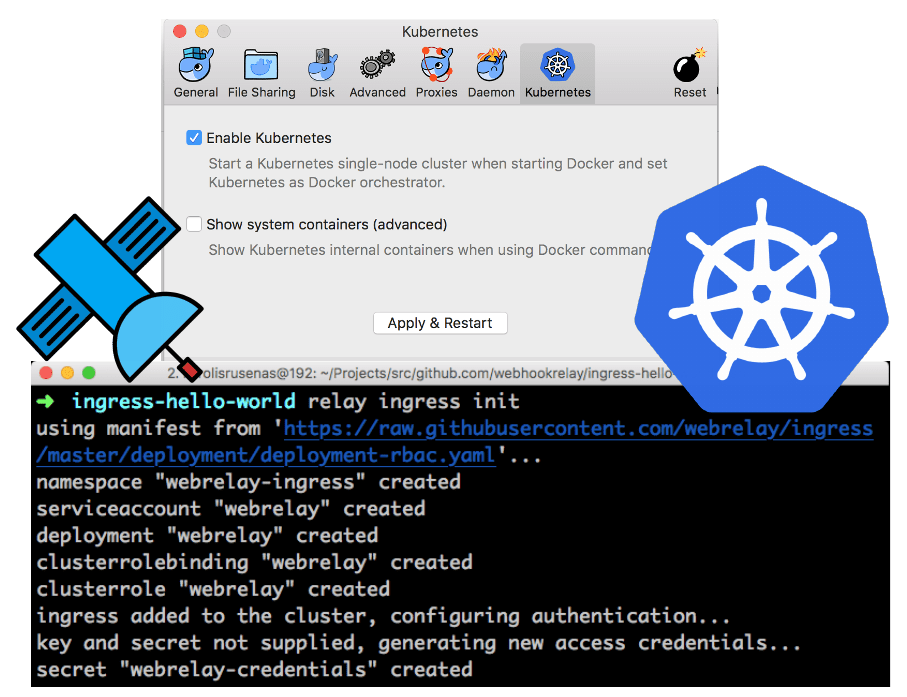 docker for mac api url