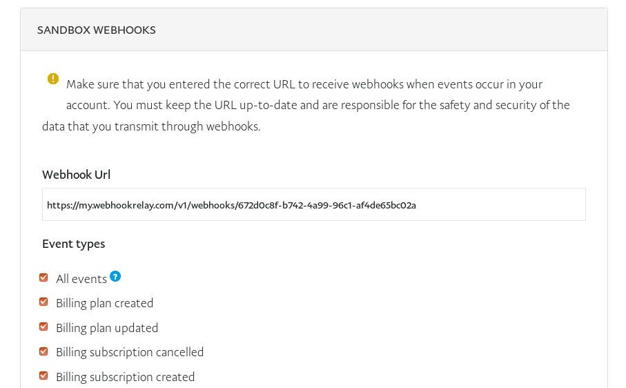 paypal webhook endpoint