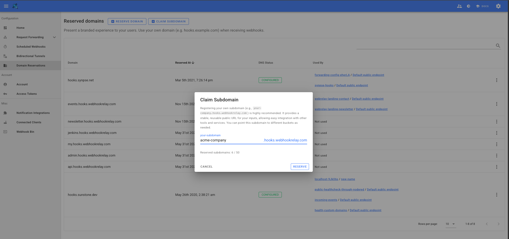 Custom Subdomains